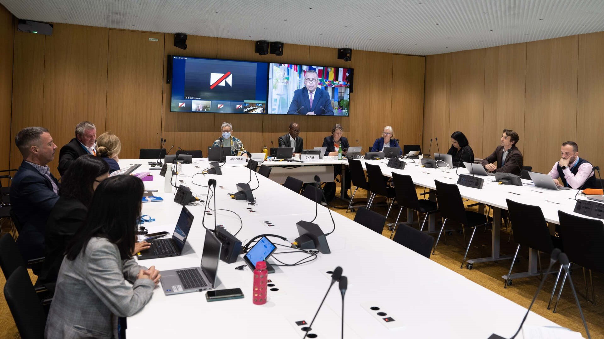 World Health Organization Meeting Table